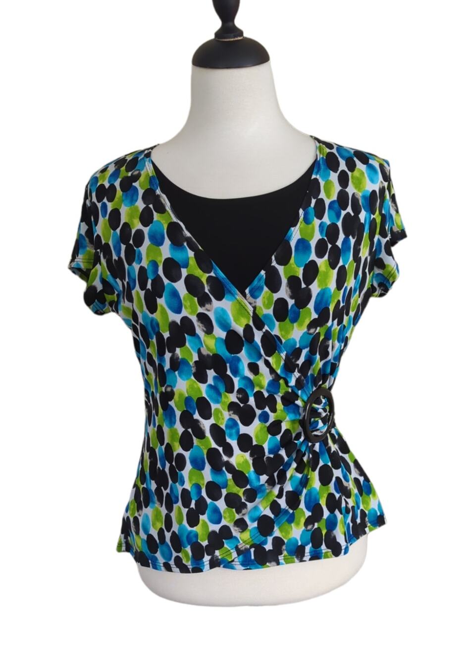 Notations Faux Wrap Blouse Size MP